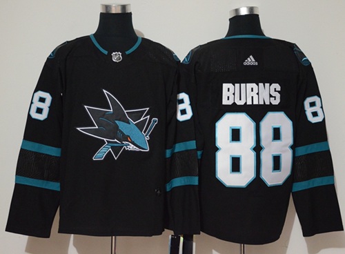 Adidas Men San Jose Sharks #88 Brent Burns Black Alternate Authentic Stitched NHL Jersey